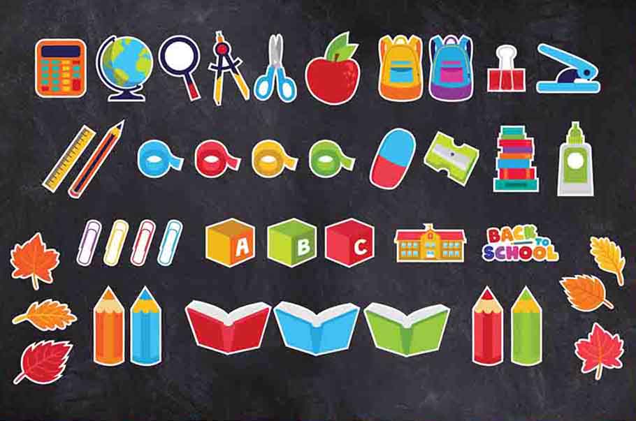 Back to School Elementary Middle School Classroom Cutouts for Decorating Bulletin Boards Printable Digital Library Sproutbrite