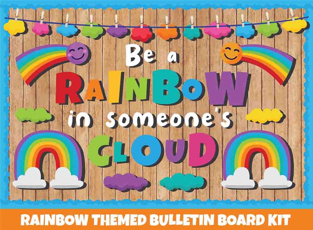 Be a Rainbow - Print Your Own Bulletin Board Printable Digital Library Sproutbrite