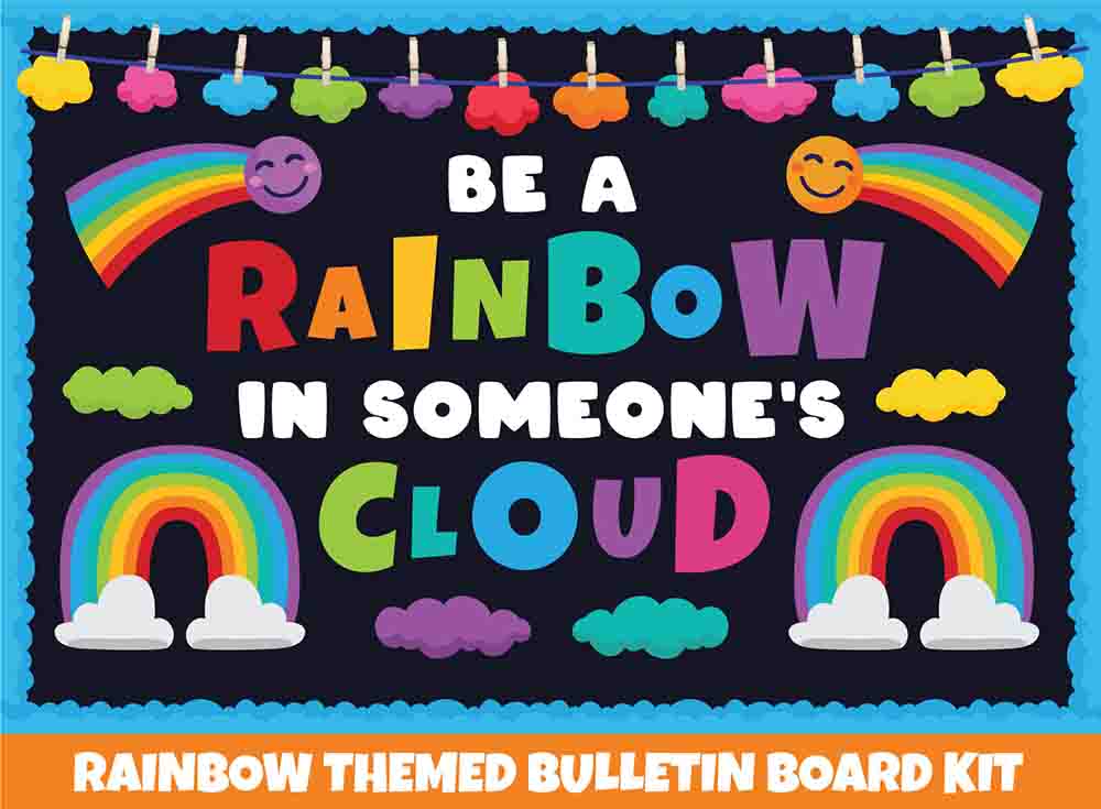 Be a Rainbow - Print Your Own Bulletin Board Printable Digital Library Sproutbrite