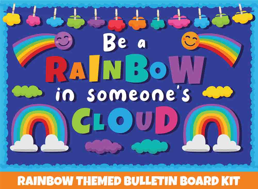 Be a Rainbow - Print Your Own Bulletin Board Printable Digital Library Sproutbrite