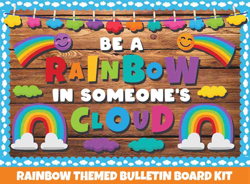 Be a Rainbow - Print Your Own Bulletin Board Printable Digital Library Sproutbrite