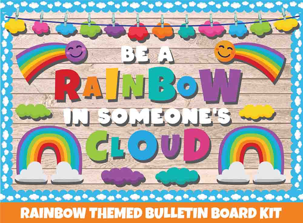 Be a Rainbow - Print Your Own Bulletin Board Printable Digital Library Sproutbrite