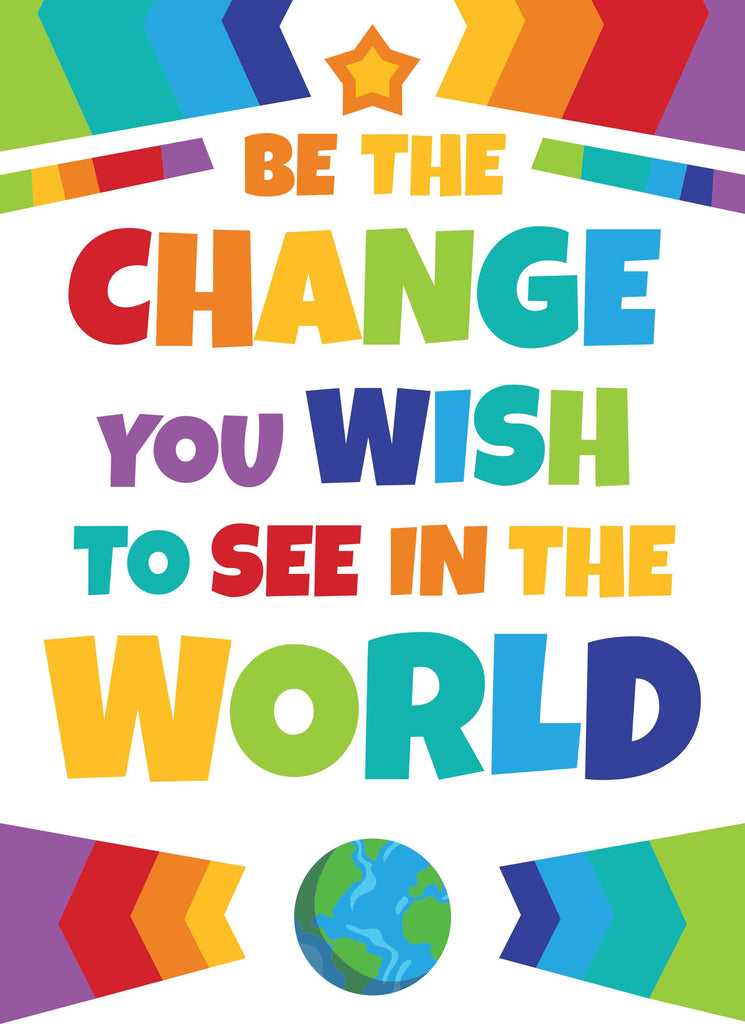 Be the change you wish to see in the world - Print Your Own Posters Printable Digital Library Sproutbrite 
