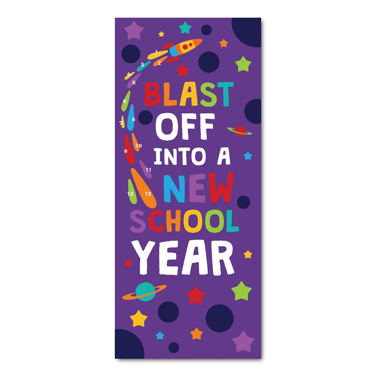 Classroom Door Decoration Kit - Blast Off into a New Year Printable Digital Library Sproutbrite