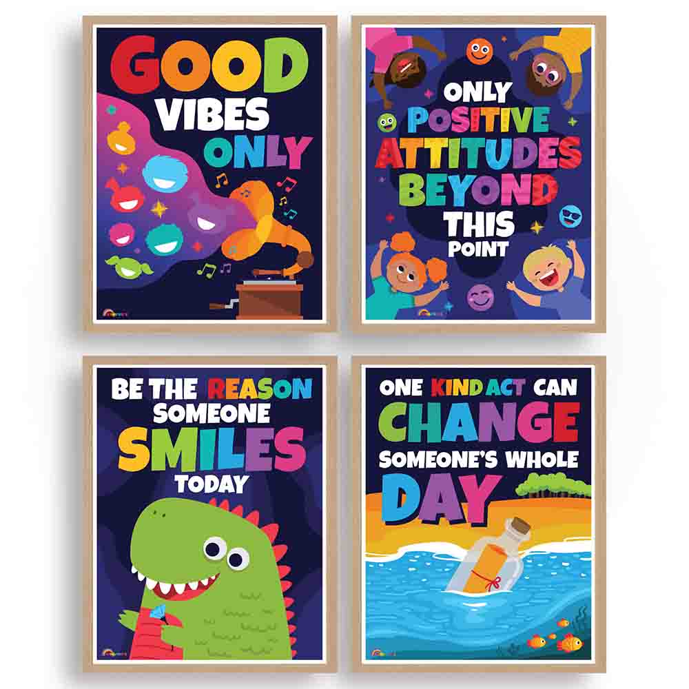 Classroom Kindness Posters Illustrated for Elementary Preschool Kindergarten and Daycares 6 Posters - Print Your Own Printable Digital Library Sproutbrite