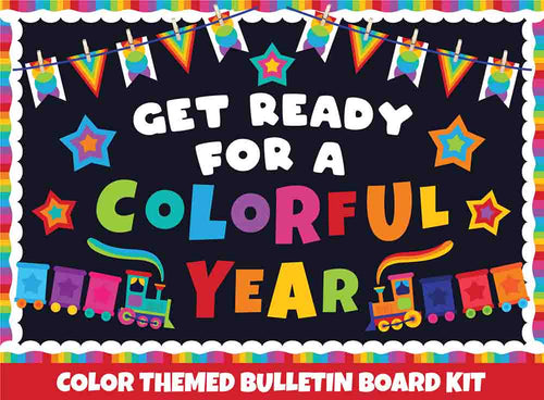 Get Ready For a Colorful Year - Print Your Own Bulletin Board Printable Digital Library Sproutbrite
