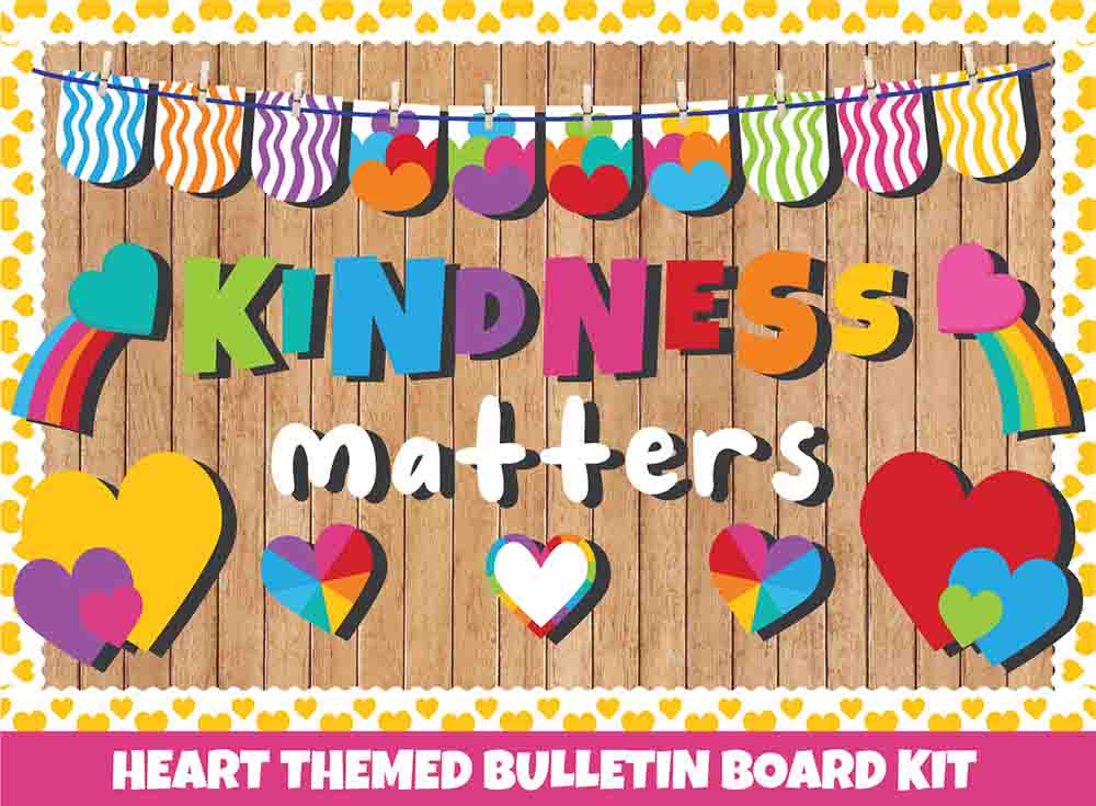 Kindness Matters- Print Your Own Bulletin Board Printable Digital Library Sproutbrite