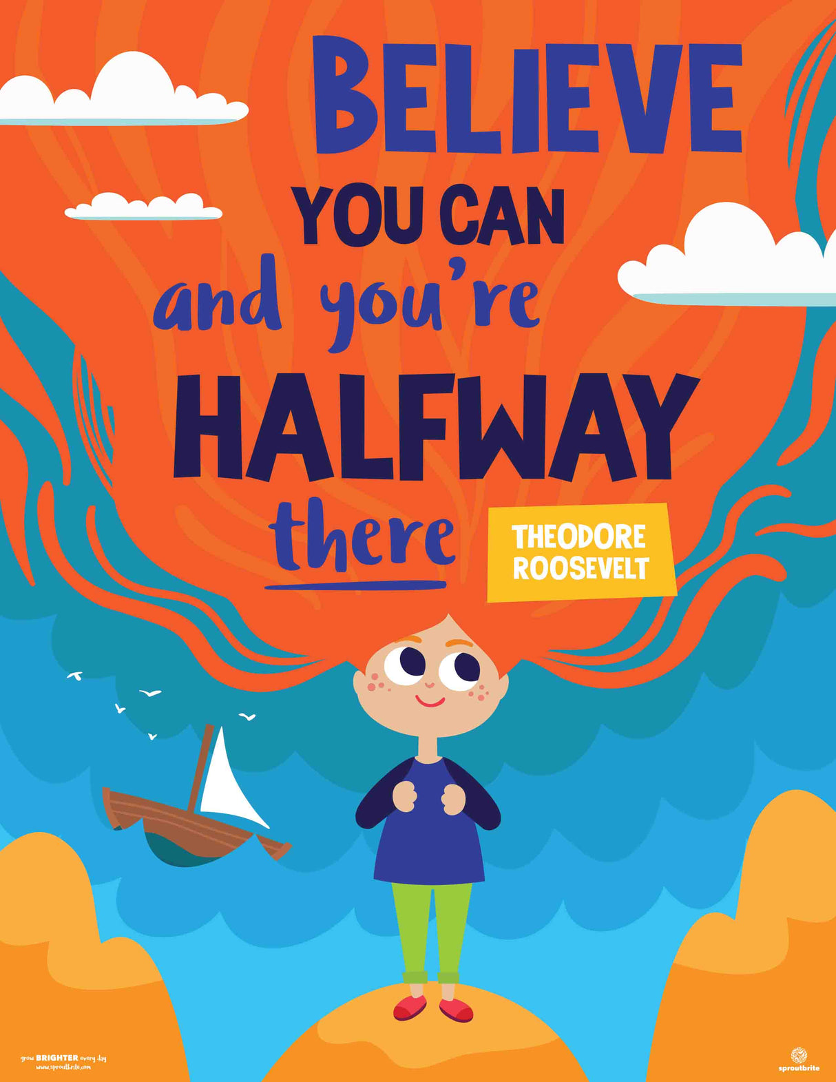 Motivation Quote Posters for Classrooms - Print Your Own Posters Printable Digital Library Sproutbrite