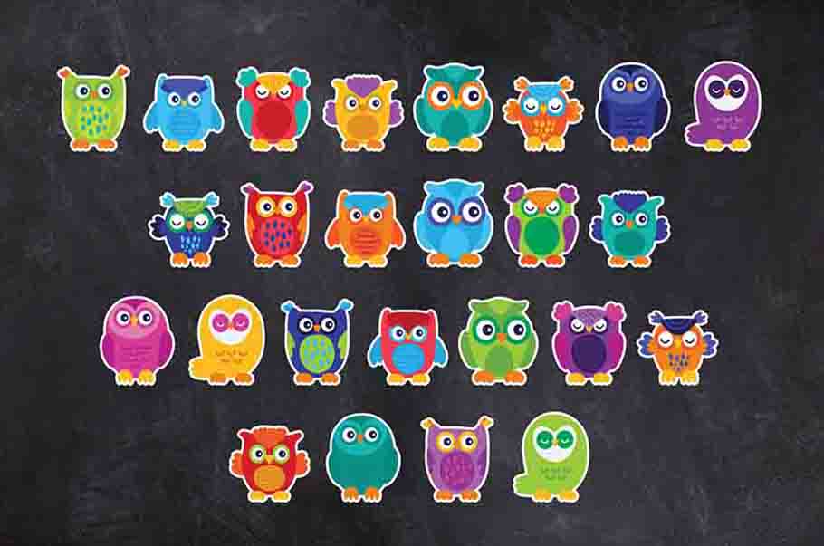 Owl Classroom Cutouts Door Decorations for Decorating Bulletin Boards Printable Digital Library Sproutbrite