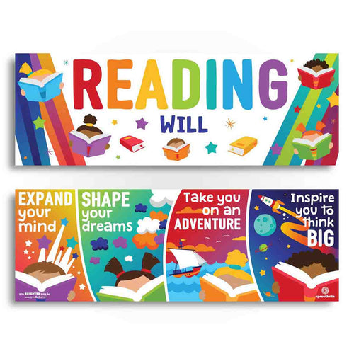 Reading Will... Banner Pack Classroom Decorations Sproutbrite