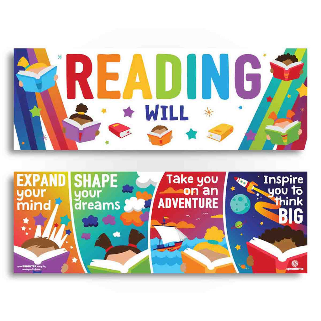 Reading Will... Banner Pack Classroom Decorations Sproutbrite 