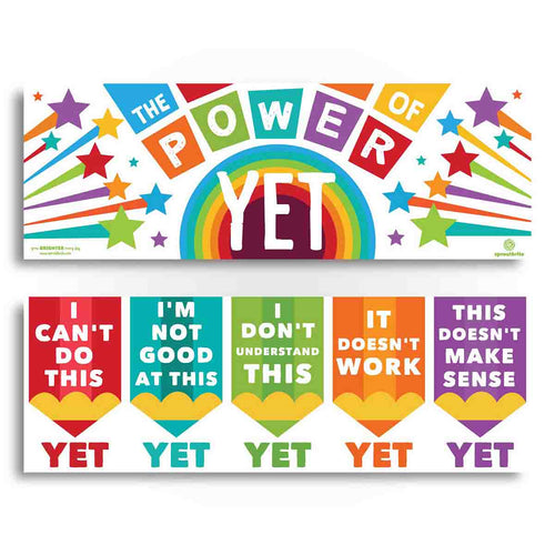 The Power of Yet Classroom Banner Classroom Decorations Sproutbrite