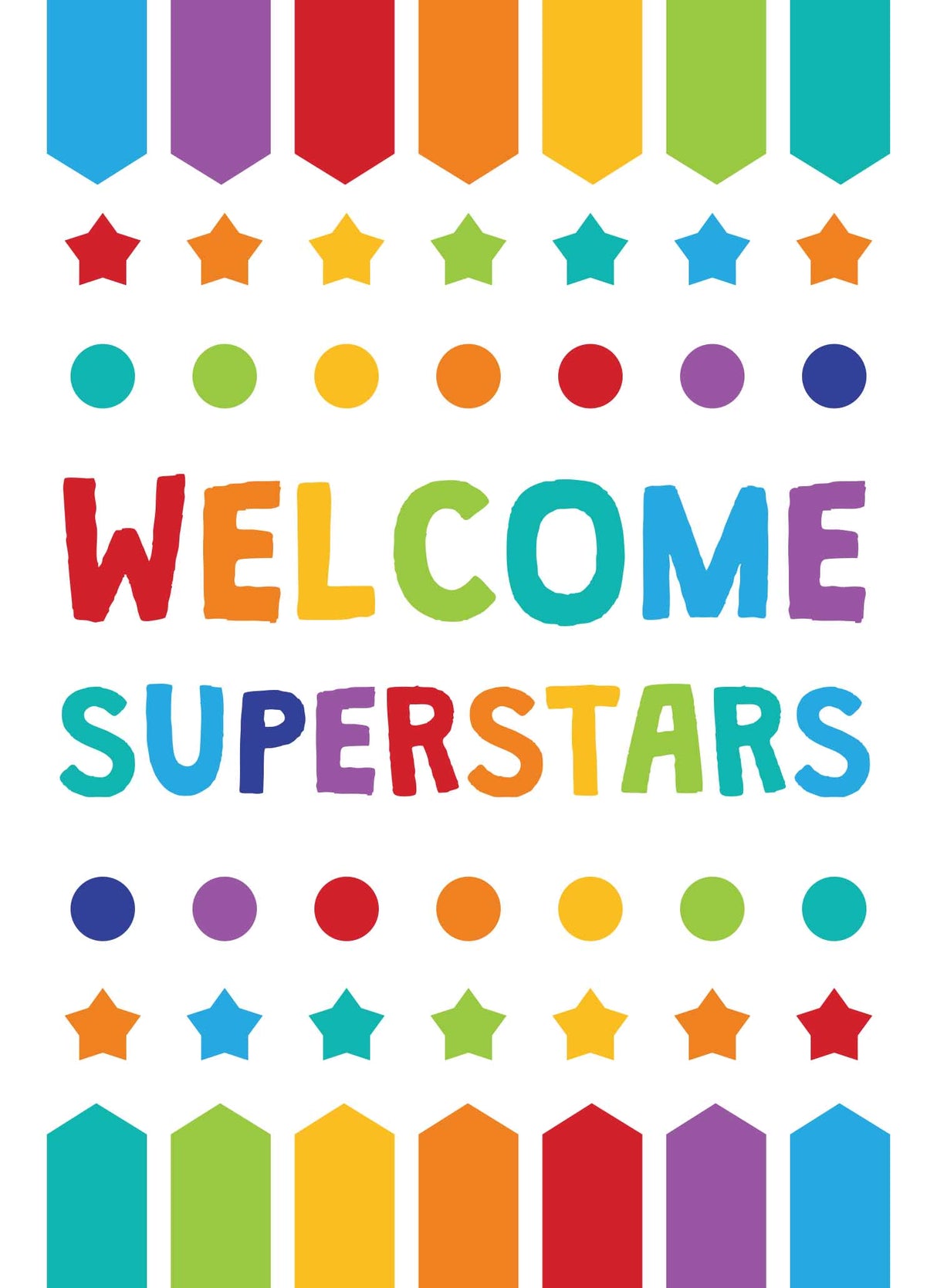 Welcome Superstars - Print Your Own Posters Printable Digital Library Sproutbrite