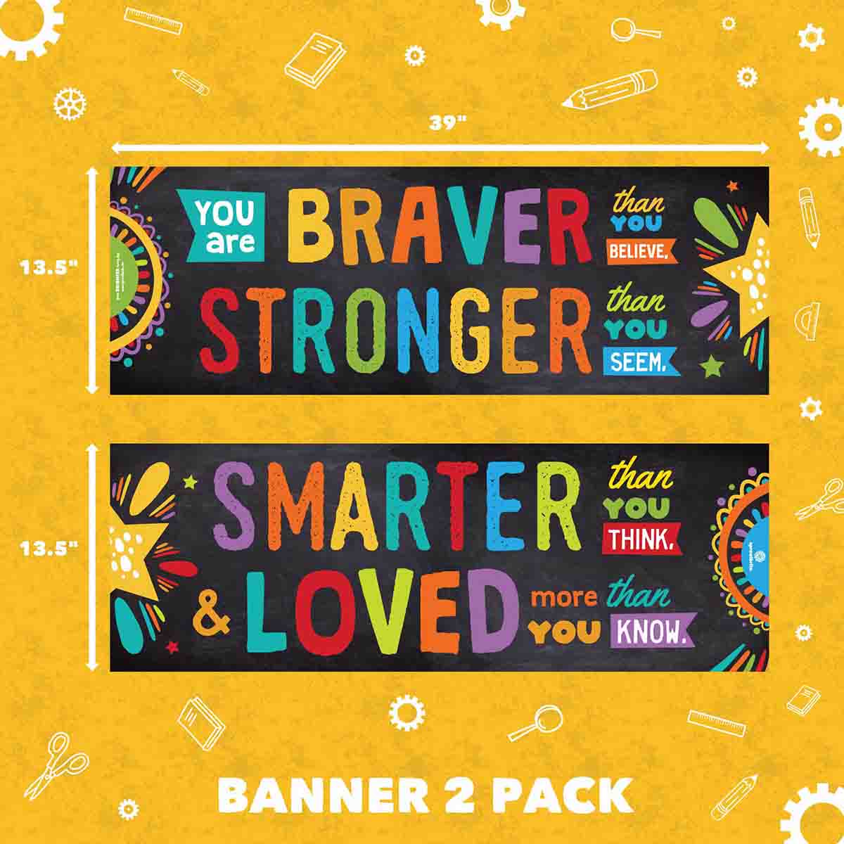 You are Braver than You Believe Quote Poster Pack Classroom Decorations Sproutbrite
