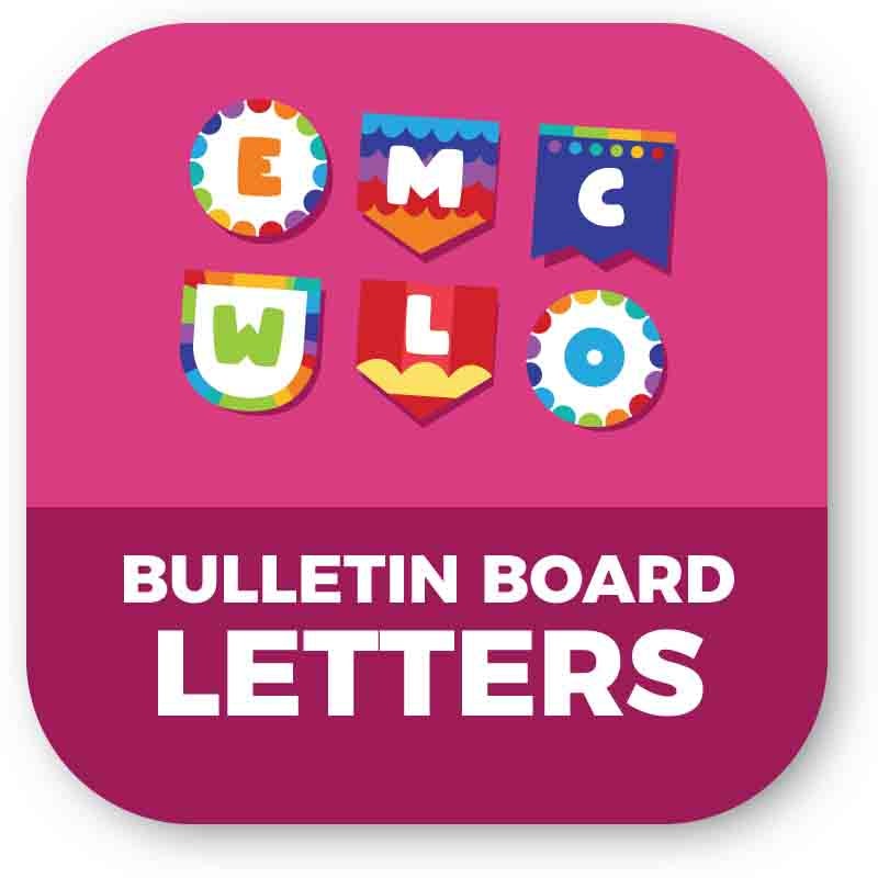 Bulletin Board Classroom Letters  - Print Your Own