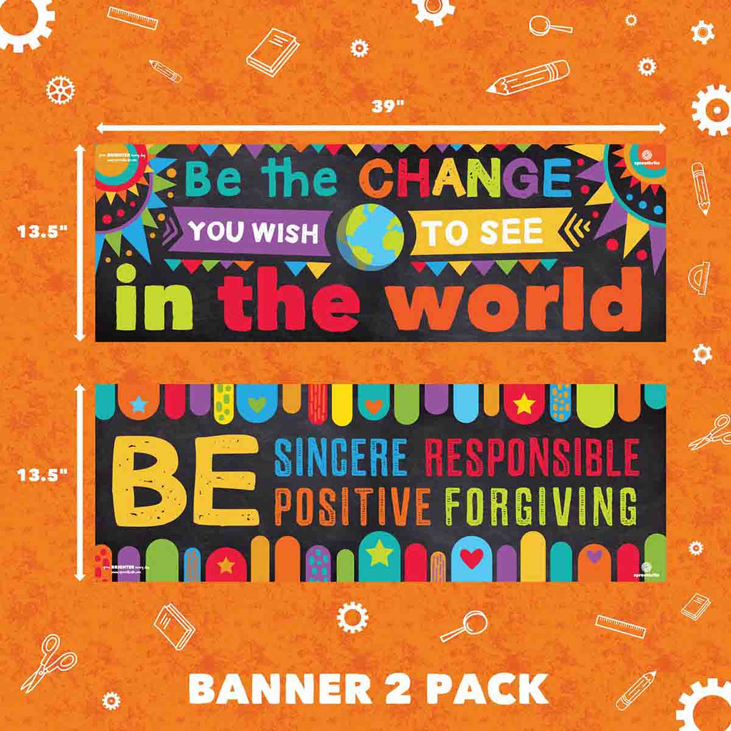 Be the Change You Wish to See in the World Classroom Decorations Sproutbrite 