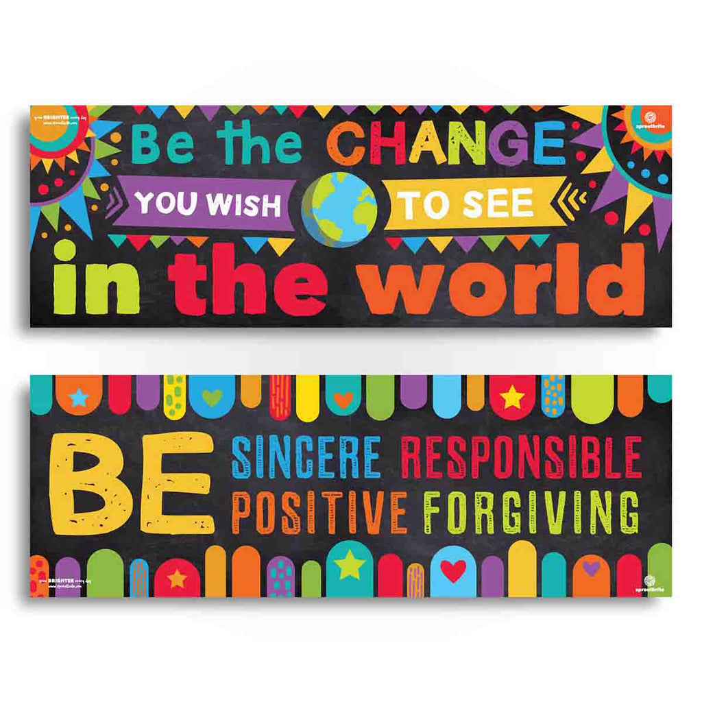 Be the Change You Wish to See in the World Classroom Decorations Sproutbrite 