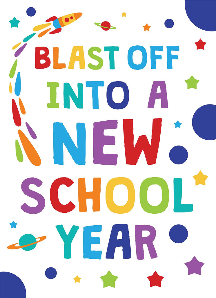 Blast Off into a New School Year - Print Your Own Posters Printable Digital Library Sproutbrite 