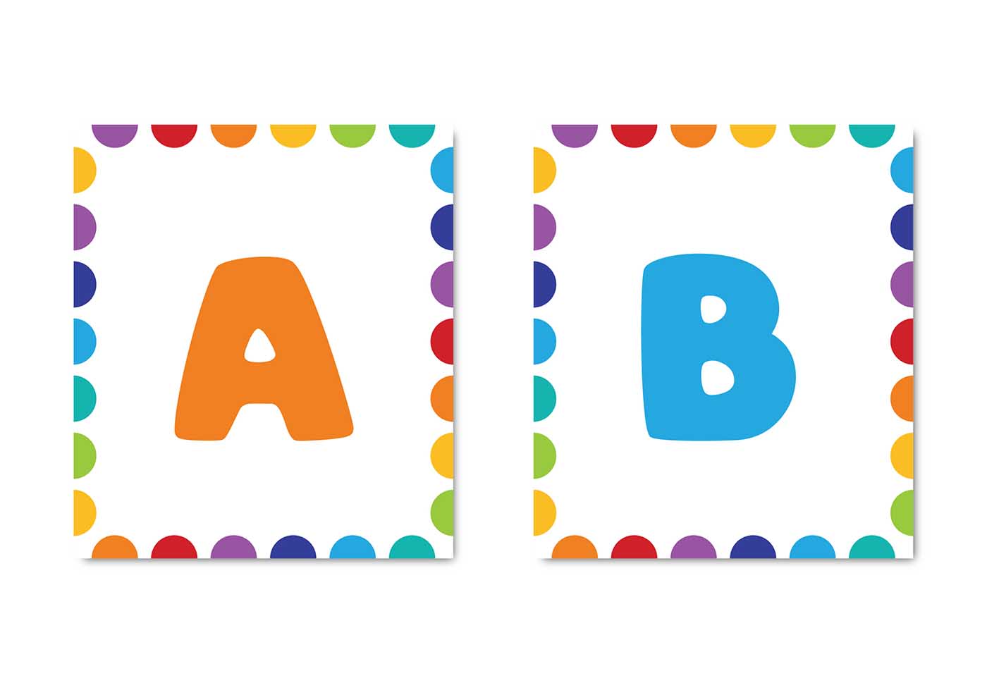 Colorful Rectangular Bulletin Board Banner Letters - Print Your Own –  Sproutbrite