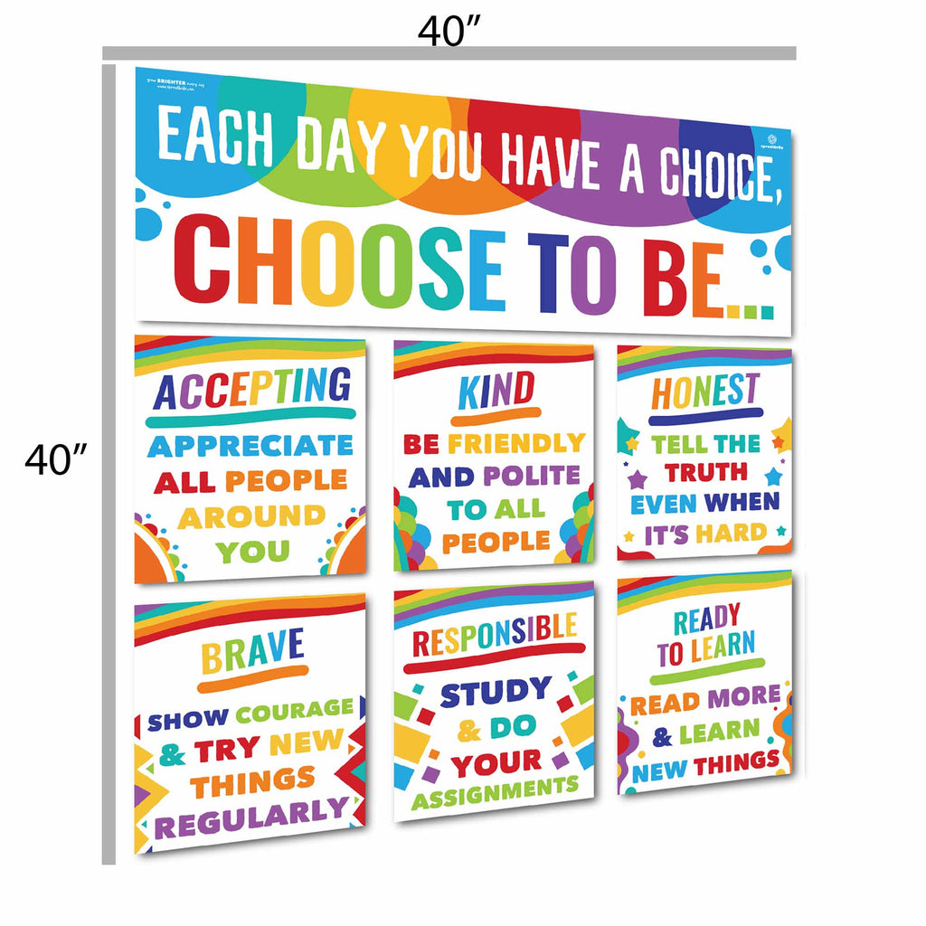 Choose to be Display Classroom Decorations Sproutbrite 