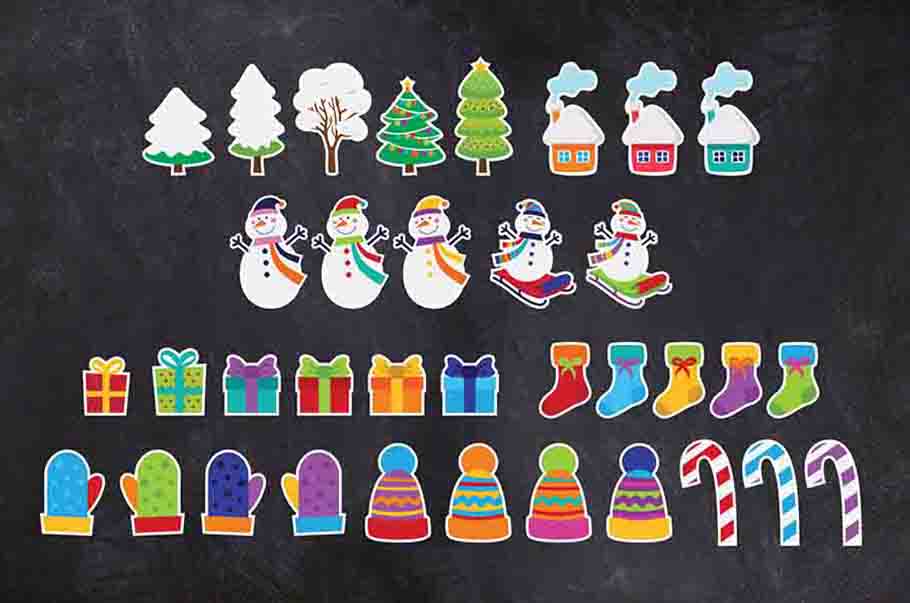 Christmas Holiday Door Decorations Classroom Cutouts for Decorating Bulletin Boards Printable Digital Library Sproutbrite 