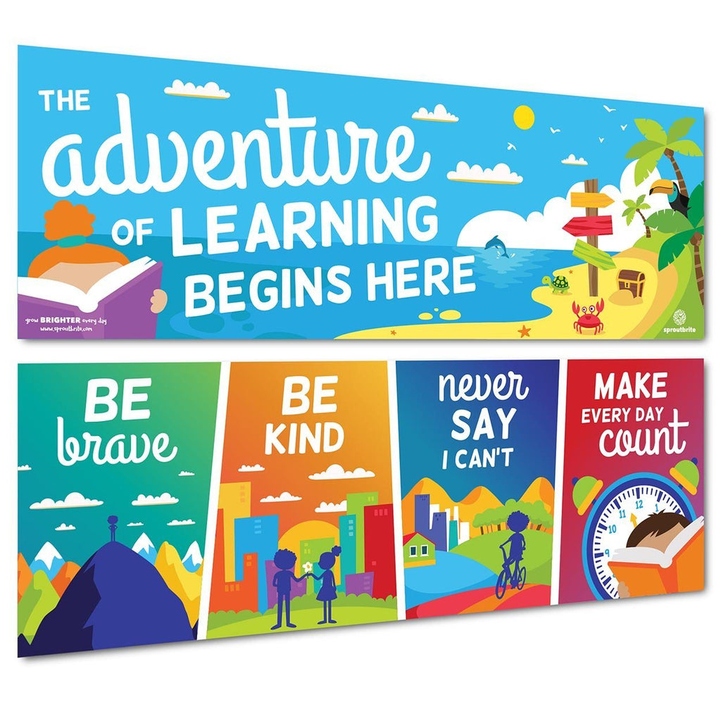 Classroom Adventure Learning Banner Set Classroom Decorations Sproutbrite 