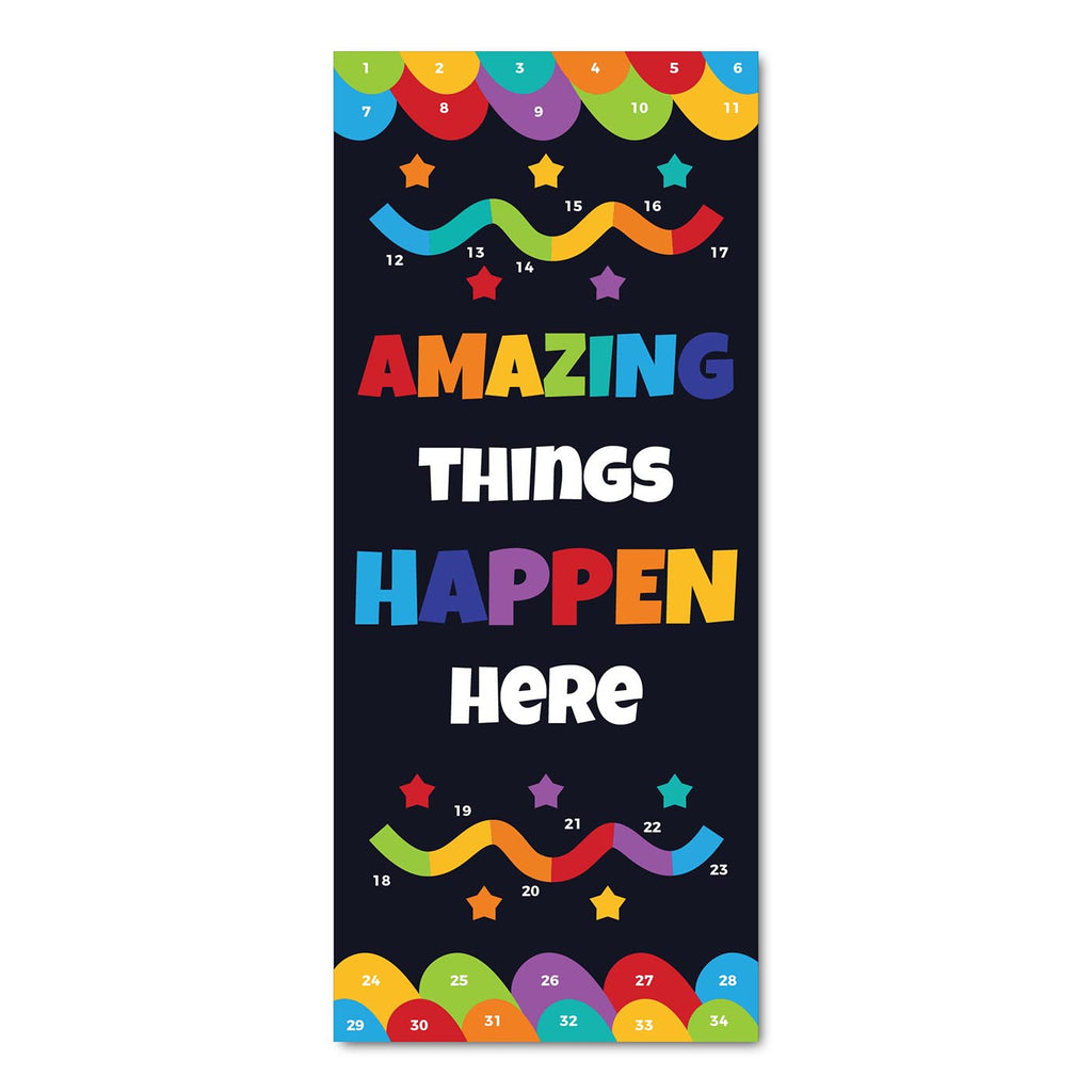 Classroom Door Decoration Kit - Amazing Things Happen Here Printable Digital Library Sproutbrite 