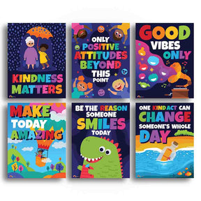 Classroom Kindness Posters Illustrated for Elementary Preschool Kindergarten and Daycares 6 Posters - Print Your Own Printable Digital Library Sproutbrite 