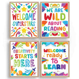 Classroom Posters for Preschool Kindergarten Elementary and Middle School Daycares 4 Posters - Print Your Own Printable Digital Library Sproutbrite 