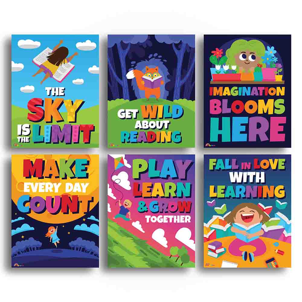 skræmt Bitterhed makeup Classroom Posters Illustrated for Preschool Kindergarten and Daycares –  Sproutbrite