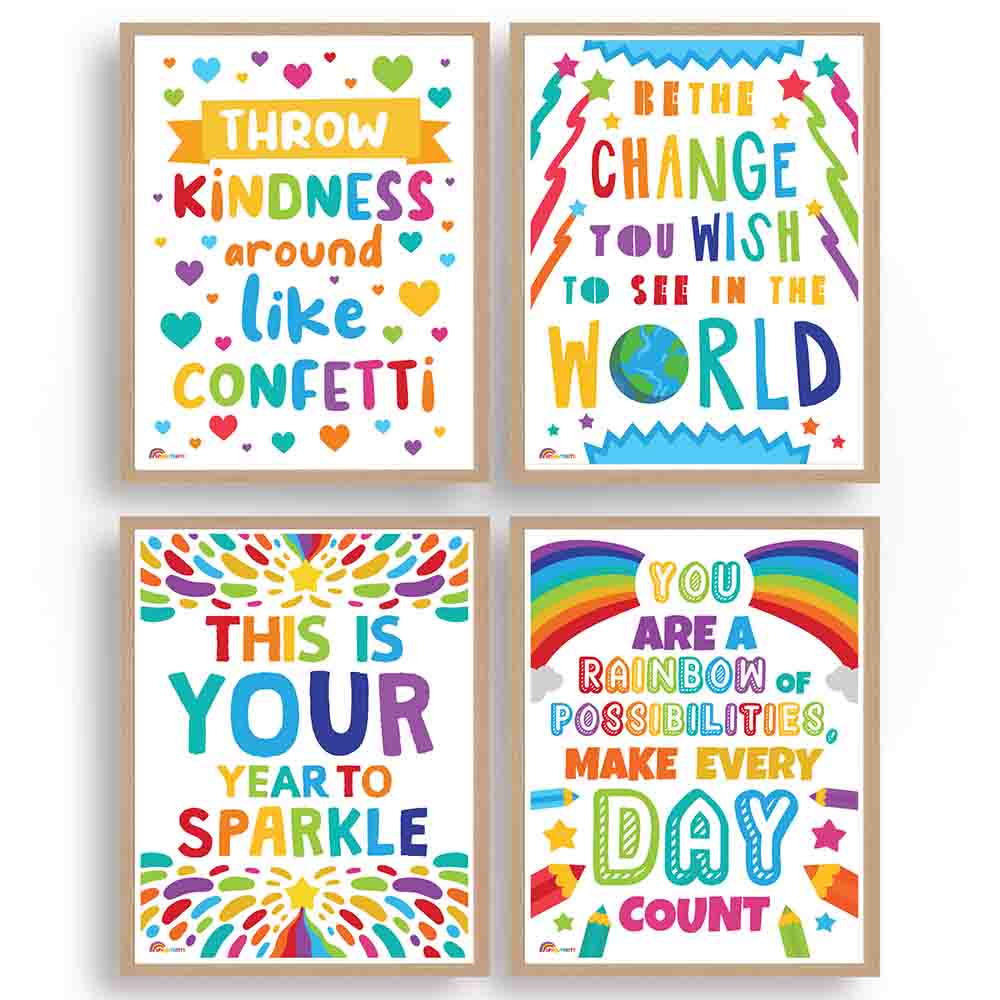 Classroom School Posters for Preschool Kindergarten Elementary and Middle School Daycares 6 Posters - Print Your Own Printable Digital Library Sproutbrite 