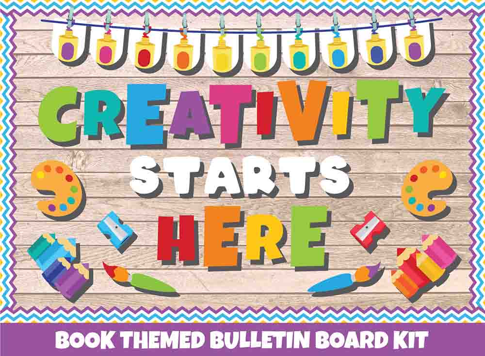 Creativity Starts Here - Print Your Own Bulletin Board Printable Digital Library Sproutbrite 