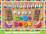 Dig up a Good Book - Print Your Own Bulletin Board Printable Digital Library Sproutbrite 