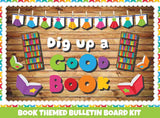 Dig up a Good Book - Print Your Own Bulletin Board Printable Digital Library Sproutbrite 