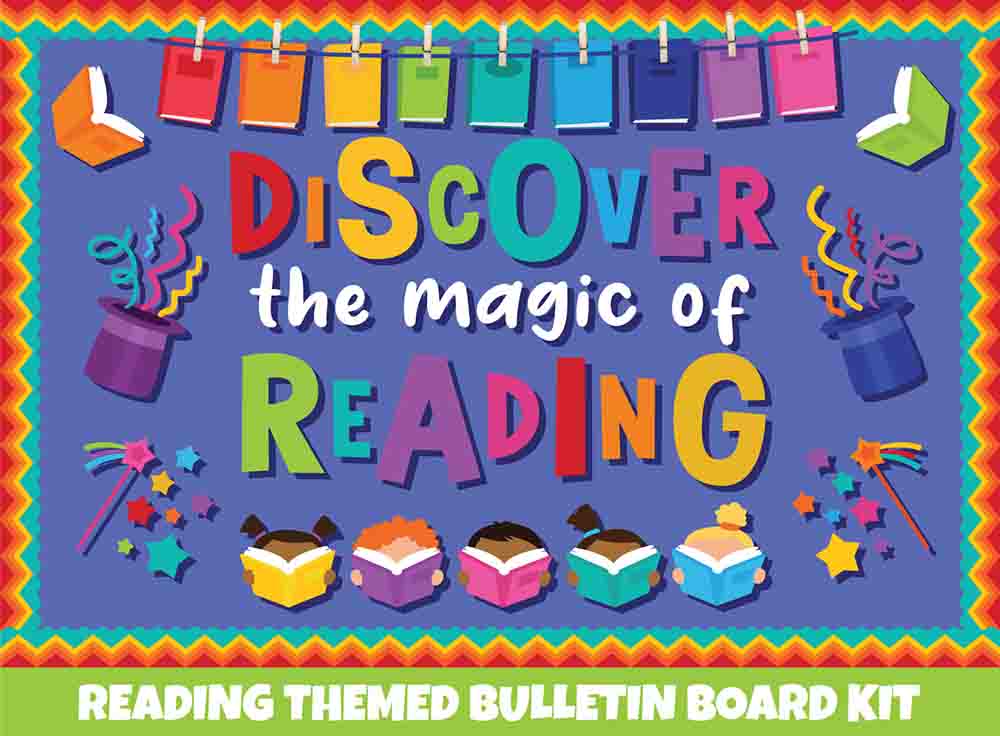 Discover the Magic of Reading - Print Your Own Bulletin Board Printable Digital Library Sproutbrite 