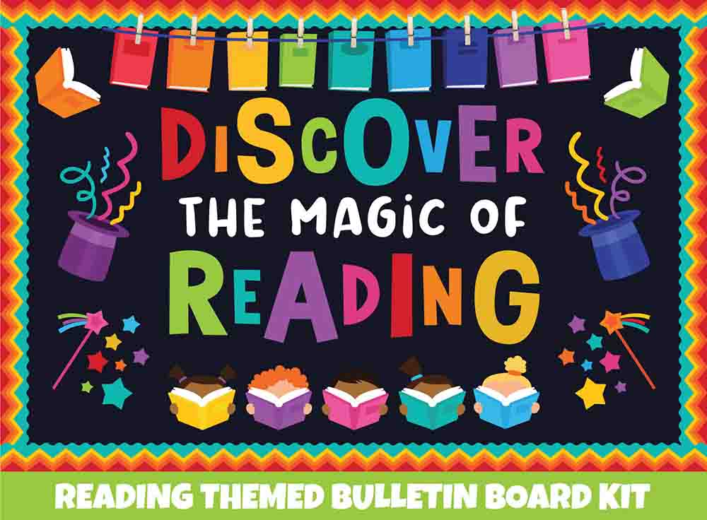 Discover the Magic of Reading - Print Your Own Bulletin Board Printable Digital Library Sproutbrite 