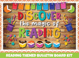 Discover the Magic of Reading - Print Your Own Bulletin Board Printable Digital Library Sproutbrite 