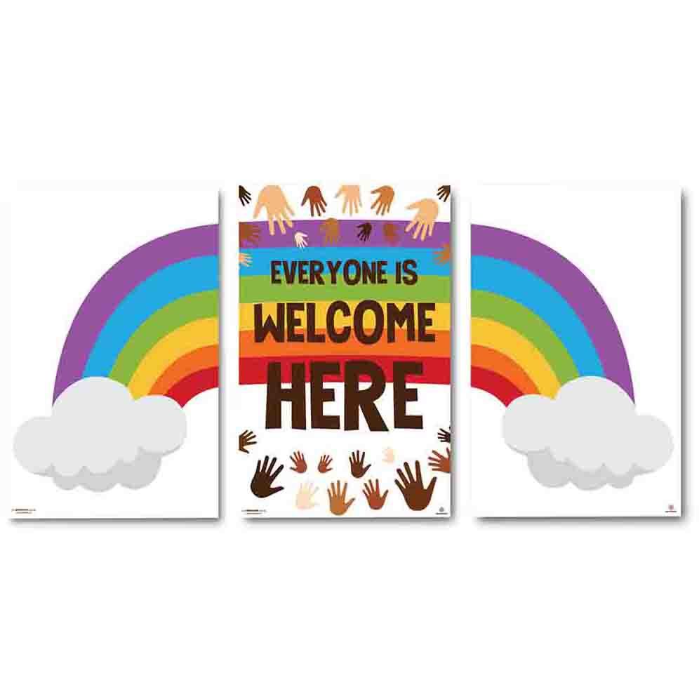 Diversity Posters Everyone is Welcome for Classrooms - Print Your Own Printable Digital Library Sproutbrite 