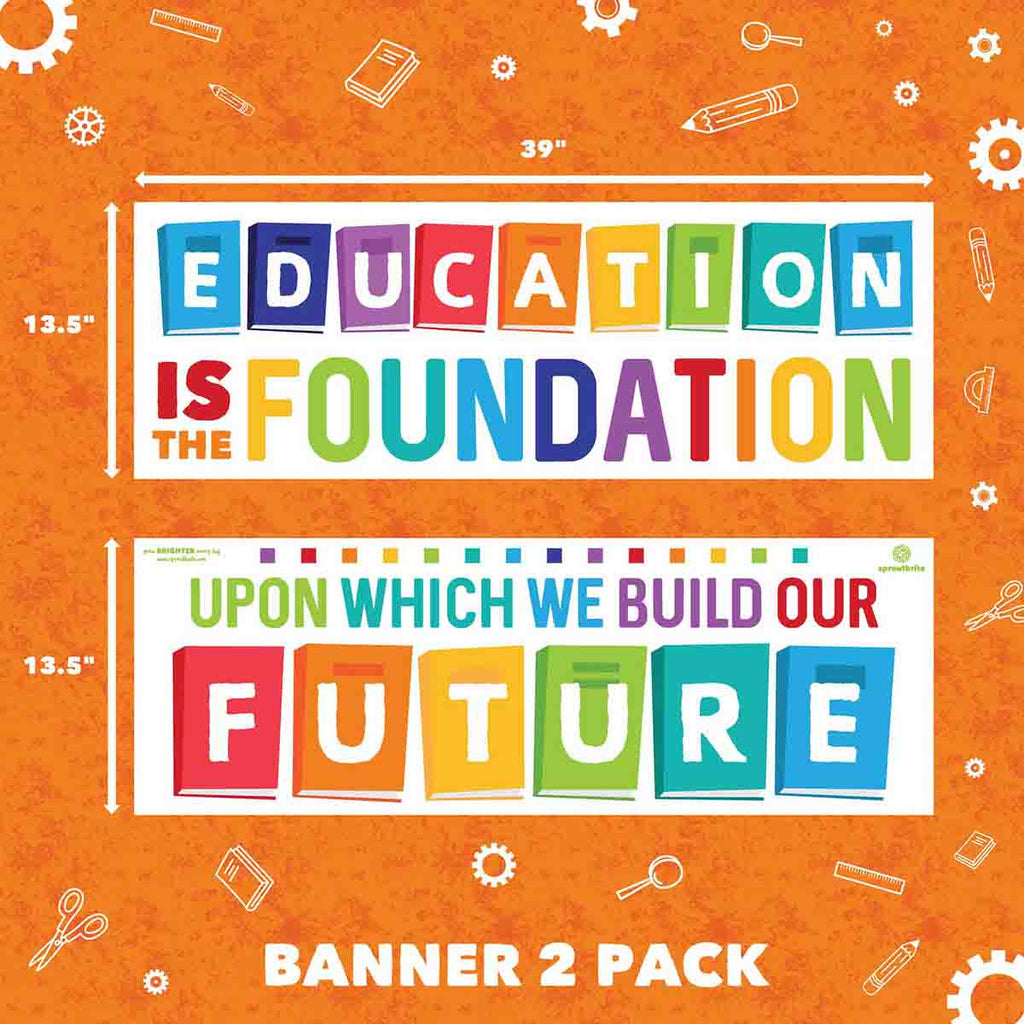 Education is the Foundation Classroom Decorations Sproutbrite 