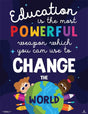 Education is the Most Powerful Weapon You Can Use to Change The World- Print Your Own Posters Printable Digital Library Sproutbrite 