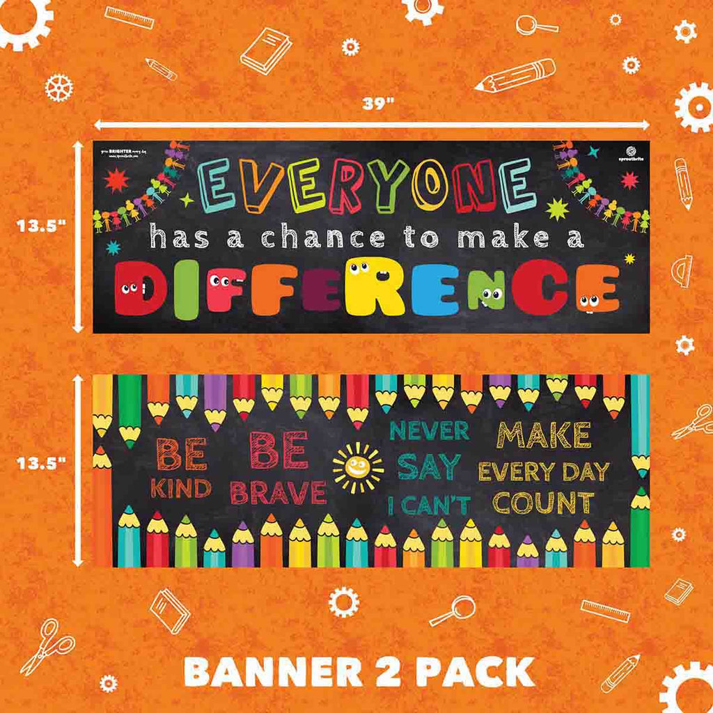 Everyone Has a Chance to Make a Difference Classroom Posters Classroom Decorations Sproutbrite 