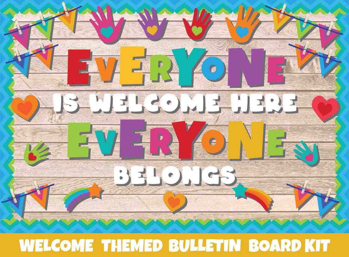 Everyone is Welcome Here Everyone Belongs - Print Your Own Bulletin Board Printable Digital Library Sproutbrite 
