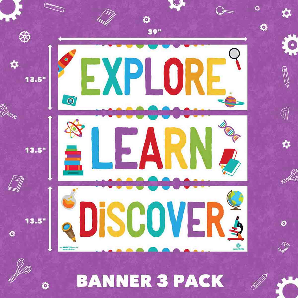 Explore Learn Discover Posters Classroom Decorations Sproutbrite 