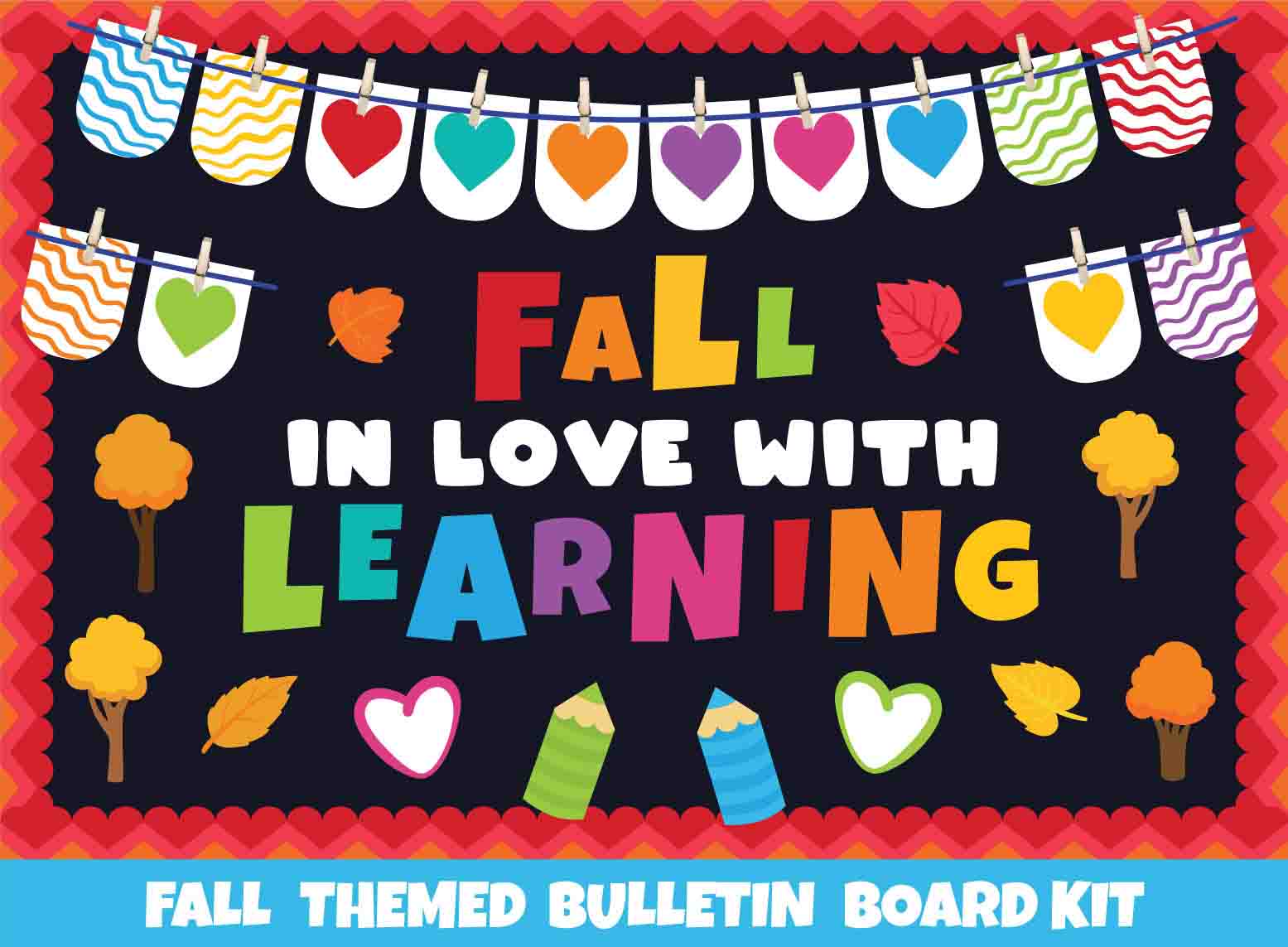 Fall In Love With Learning Print Your Own Bulletin Boards - Fall in Love with Learning | Sproutbrite