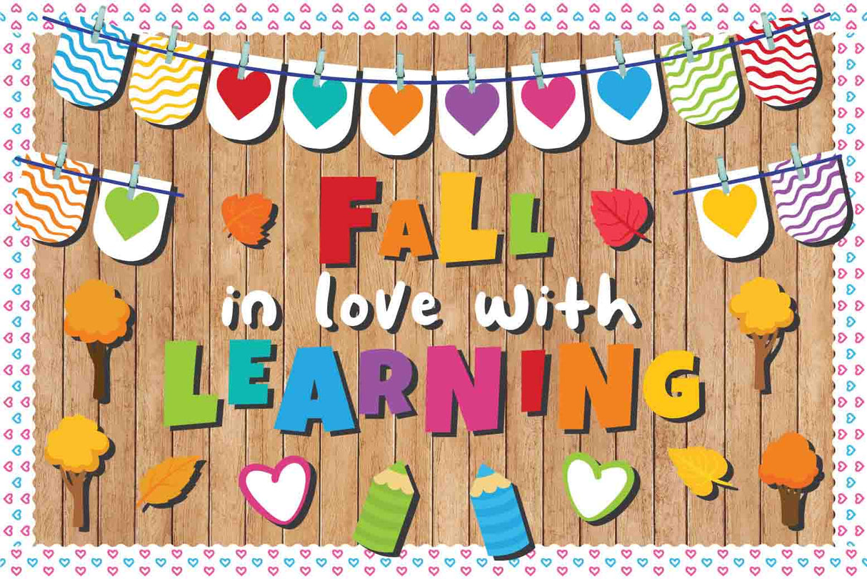 Fall in Love With Learning - Print Your Own Bulletin Board Printable Digital Library Sproutbrite 