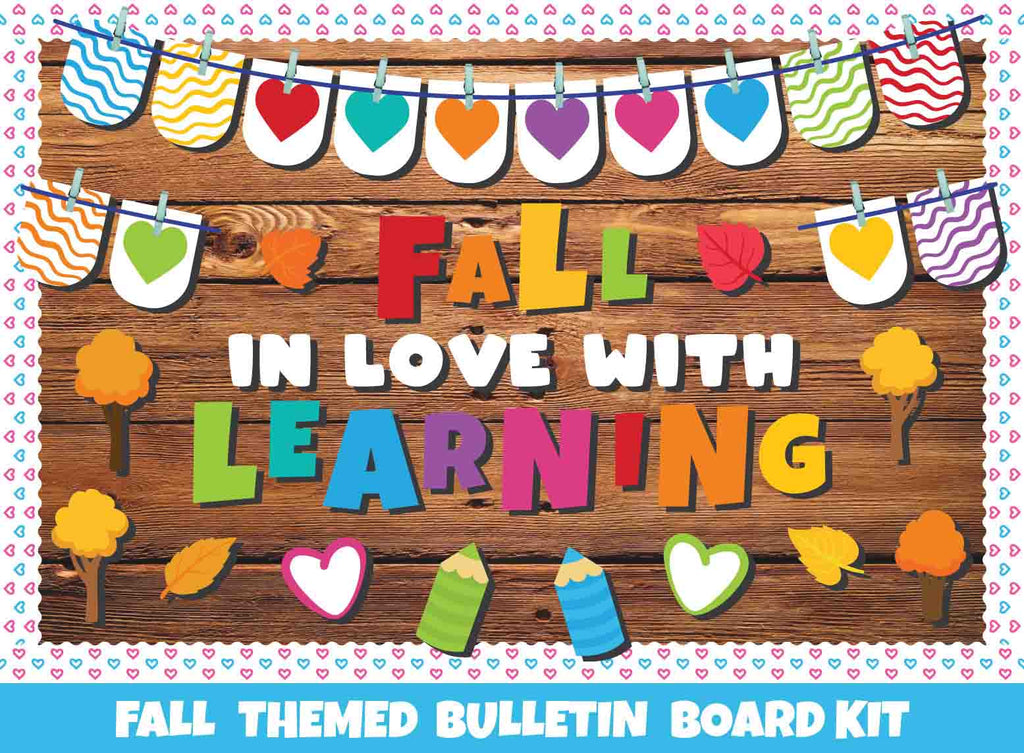 Fall in Love With Learning - Print Your Own Bulletin Board Printable Digital Library Sproutbrite 