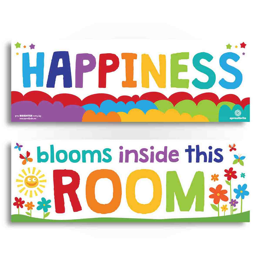 Flower Theme - Happiness Blooms in this Room Classroom Decorations Sproutbrite 