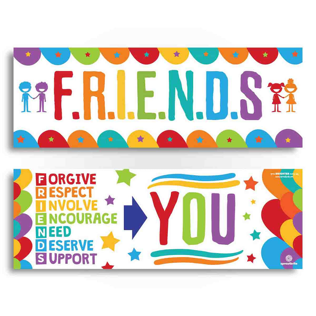 Friends Acronym Classroom Banner Pack Classroom Decorations Sproutbrite 