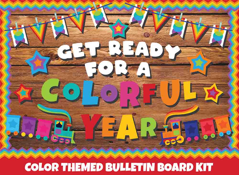 Get Ready For a Colorful Year - Print Your Own Bulletin Board Printable Digital Library Sproutbrite 