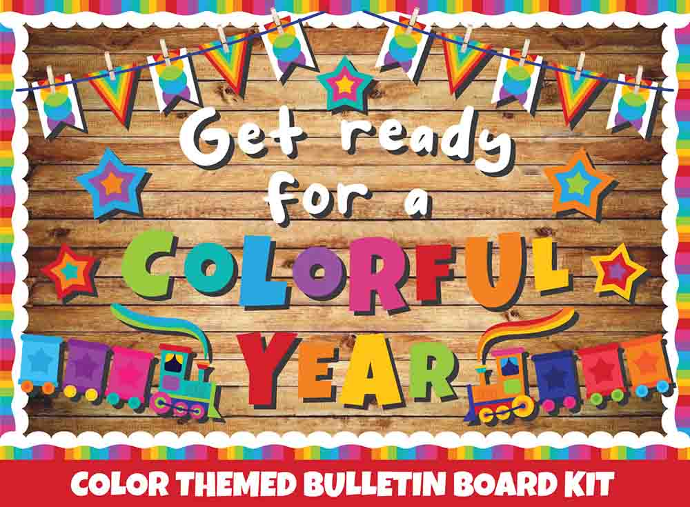 Get Ready For a Colorful Year - Print Your Own Bulletin Board Printable Digital Library Sproutbrite 